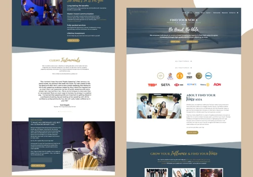 Find Your Voice Asia's Website
