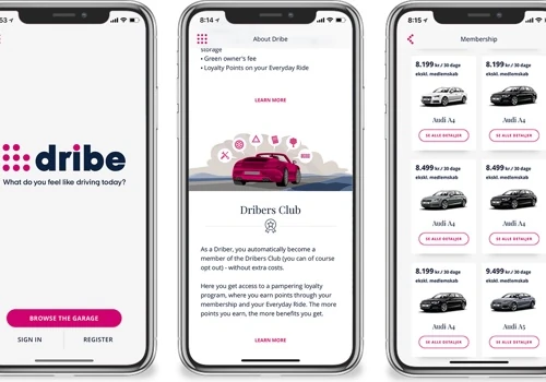 Dribe Car Subscription App