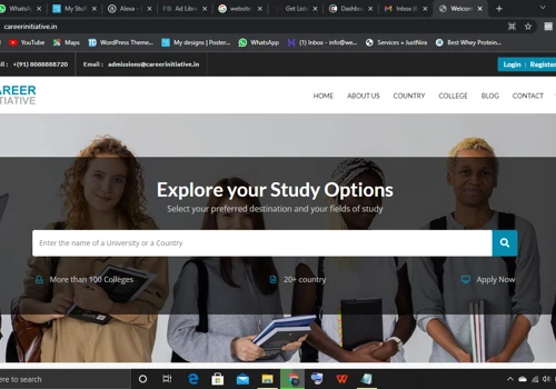 A educational consultancy website