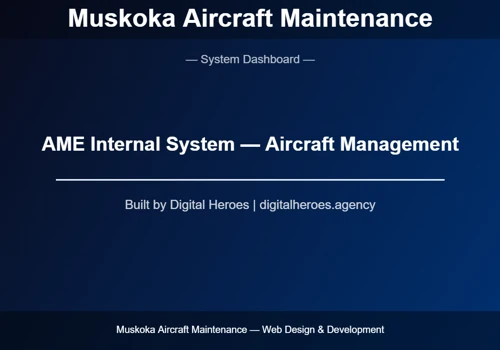Aircraft Maintenance Internal System — Muskoka Aviation