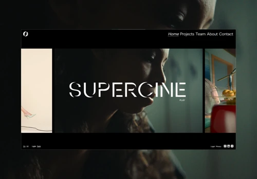 SUPERCINE: Branding website for production house