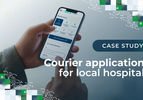 Courier application for local hospital