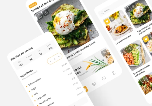 My Recipes — white-label mobile app & dashboard