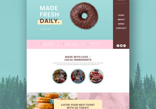 Donut Shop Website