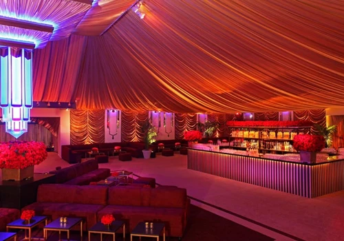 Deco tent interior