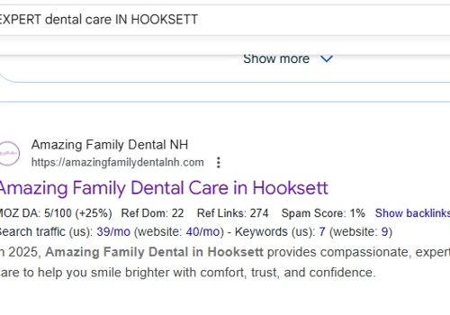 Amazing Family Dental NH – Website Design & Digita