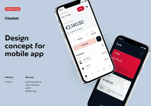Citadele mobile app redesign concept