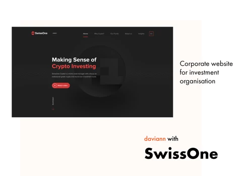 SwissOne | Corporate website for investment organisation