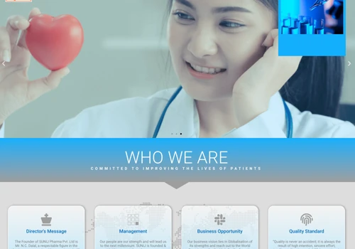 Pharma Website Design