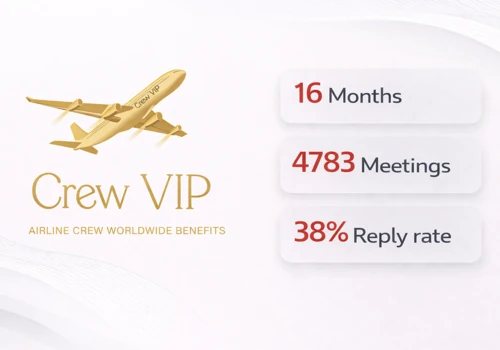 ✈️ Crew VIP: 4,783 Meetings & 3,000+ deals
