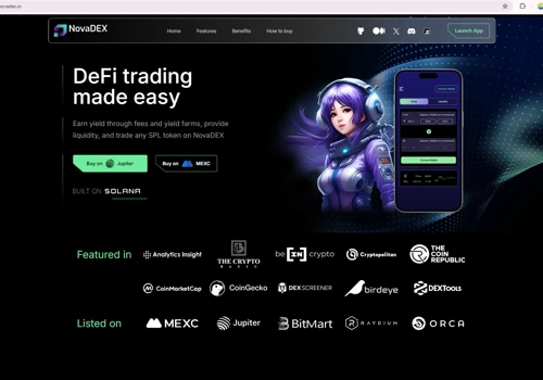 NovaDex | Cryptocurrency trading and asset managem