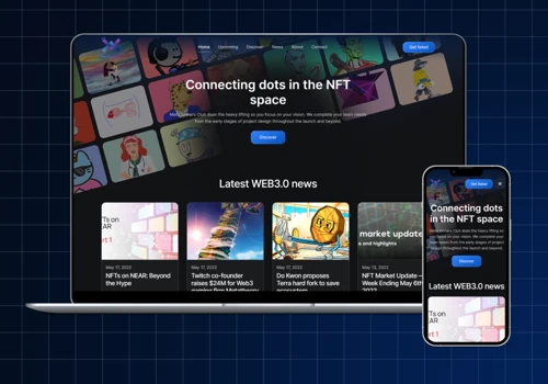 Web3 News & Resources Website on Webflow