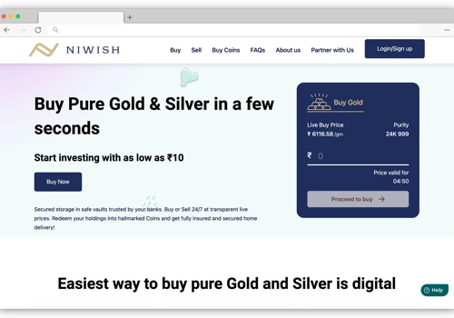Niwish Gold Trading Platform