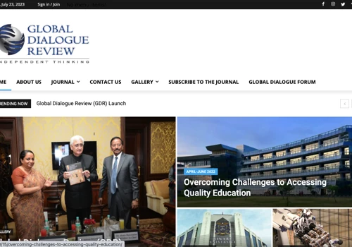 Global Dialogue Review (GDR) is a journal website