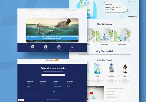 Pure Water E-Commerce WordPress Website