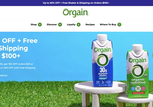 Orgain: Ecommerce Marketing Product Photography