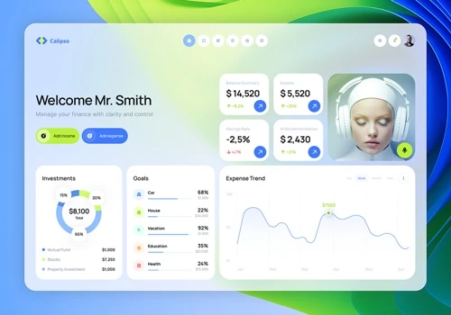 Calipso - FinTech SaaS Dashboard