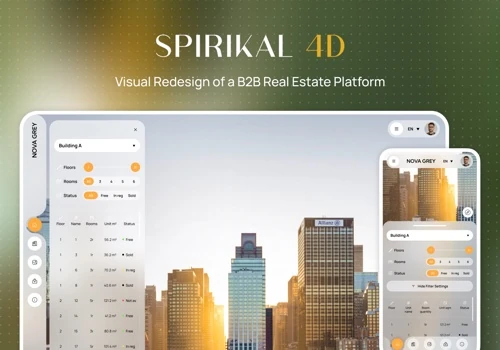 Spirikal 3D - Visual Redesign of a B2B Real Estate