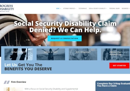 Web Design Visual - Progress Disability Lawyers