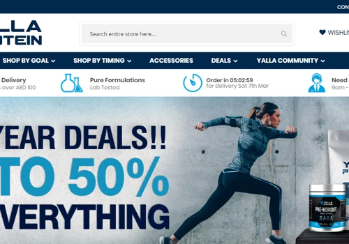 Nutrition supplement website developed on magento2