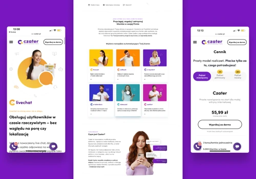 Web Design & Web App | Czater.pl | UX/UI
