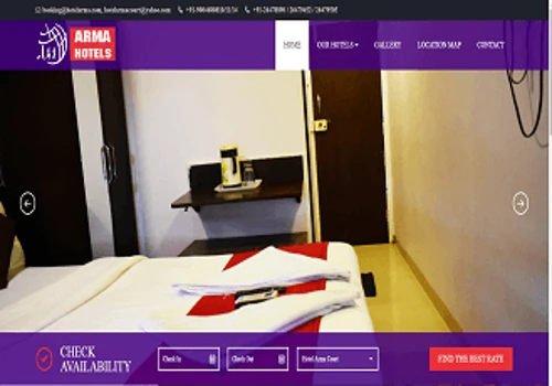 Hotel website desig and development