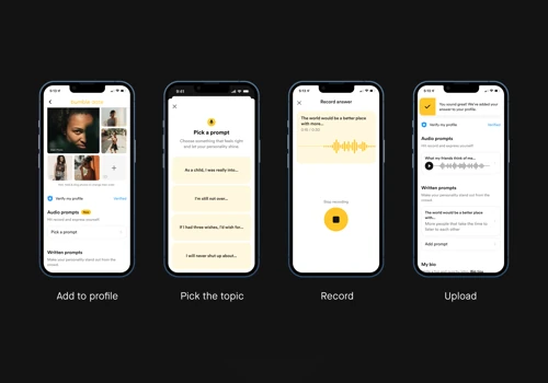 Bumble new audio prompt for better connections