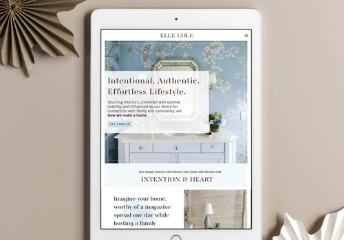 Website Redesign for Interior Designer
