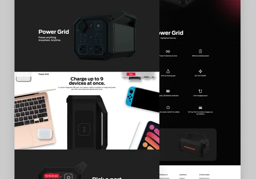 Monster Audio Power Grid Landing Page
