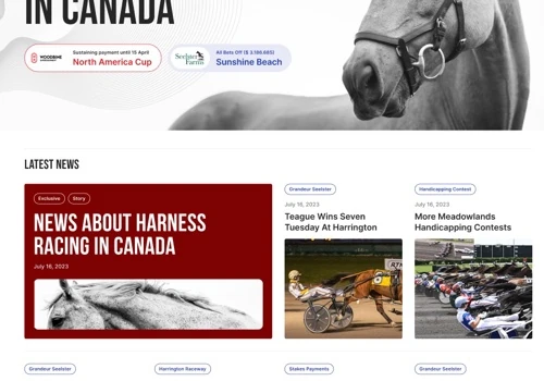 Standardbred Canada - Website Migration