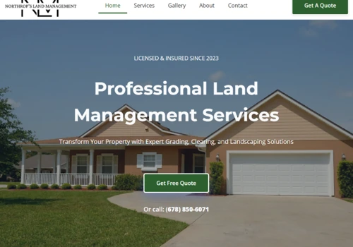 Website Design for Land Management & Landscaping