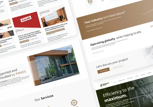 Company website for Smarf Solutions