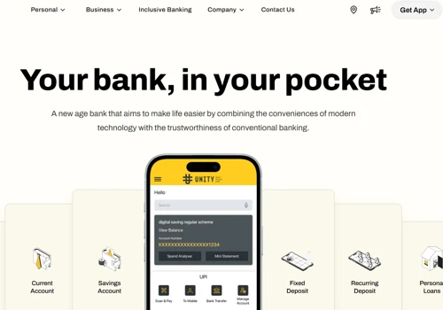 Unity Bank Corporate Website