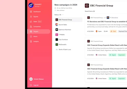 Sponsorship sales intelligence platform