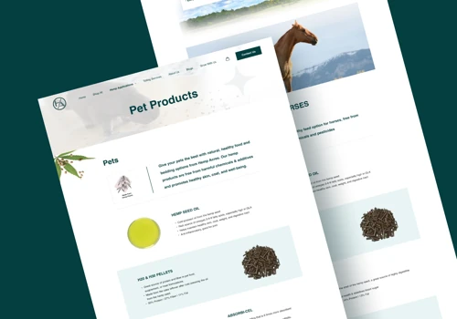 Hemp Acres Website Redesign and development