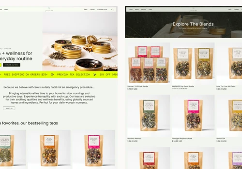 qualiTEA eCommerce Webflow Design & Development