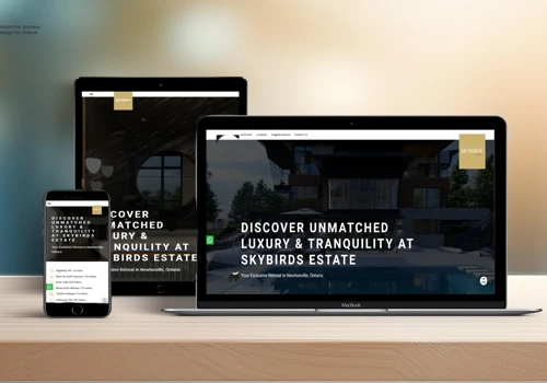 SkyBirds Estate Homes - Real Estate Landing Page