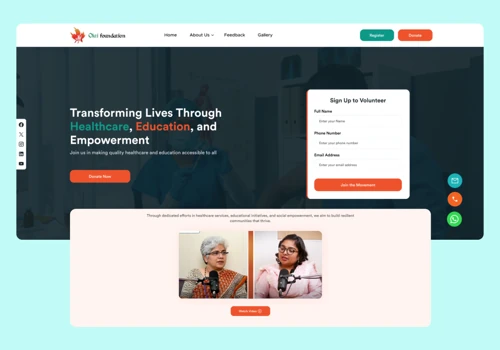 Website Redesign & Development - Okti Foundaation