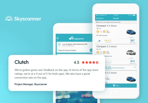 Skyscanner Cars - car rental app for travellers