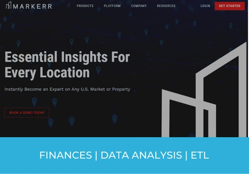 Software development for a data analytics company