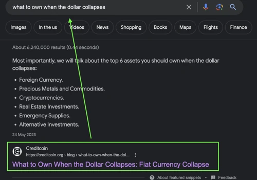 Creditcoin SEO Work
