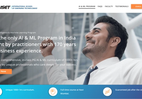 ISET Post-graduate AI & ML Certification Program