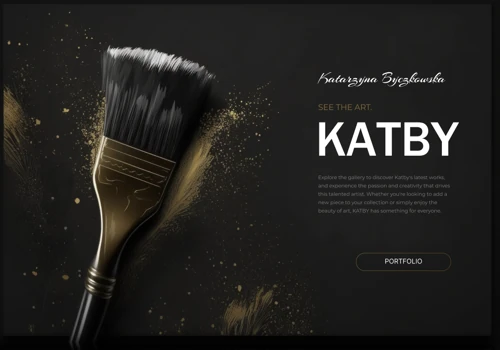 A website designed and created for Katby.