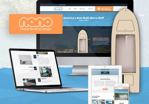 Website for Boat Manufacturer