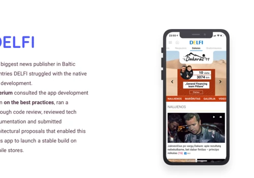 Delfi native mobile app