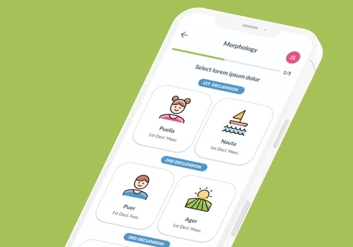 Learning Latin on the go (iOS/Android app)