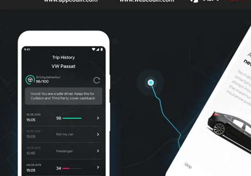 Kasko2go application. Insurtech business case.