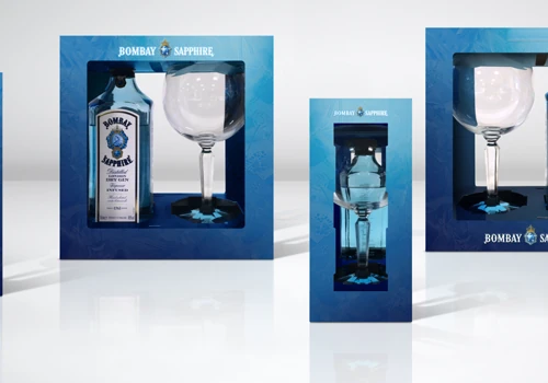 Bombay Sapphire Promotional Gift Packaging.