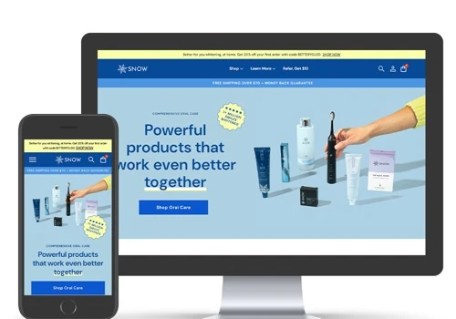SNOW® Teeth Whitening's Custom Shopify Solution