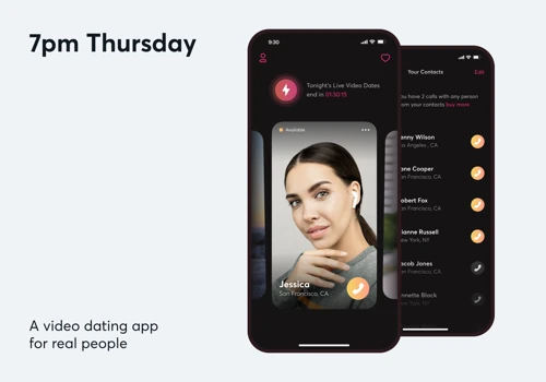 7pm Thursday – video dating app for real people